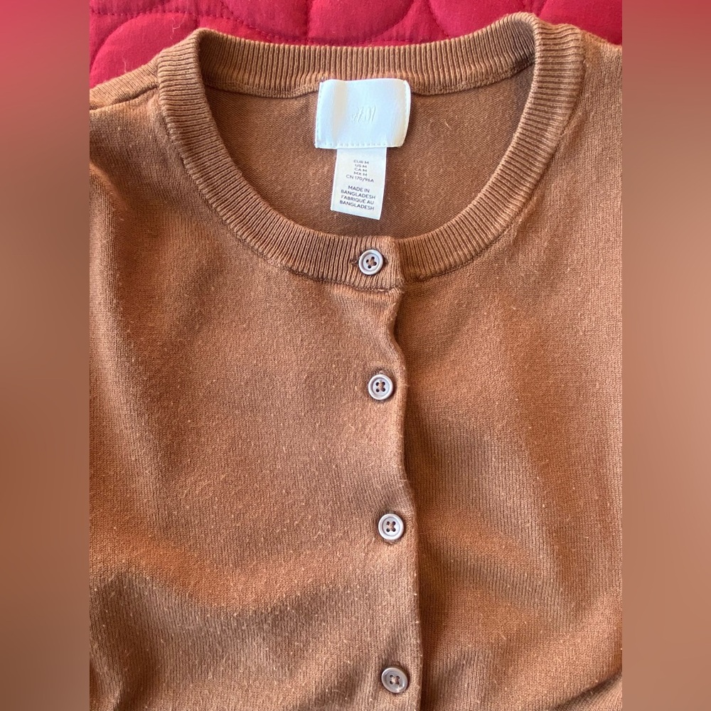 H&M Women's Rust Button-Up Cardigan - Picture 3 of 5